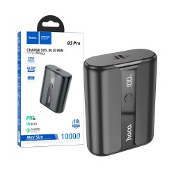 Banco de Potência Hoco Q3 Pro com Display de Luz e Entrada Tipo-C 10000mAh Preto Banco de Potência Hoco Q3 Pro com Display de Luz e Entrada Tipo-C 10000mAh Preto